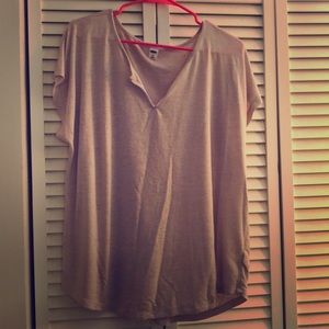 Loose fit light pink T shirt